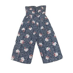 Cory Women's Strapless Jumpsuit Size 8 Cropped Wide Leg Sweetheart Neckline Jute